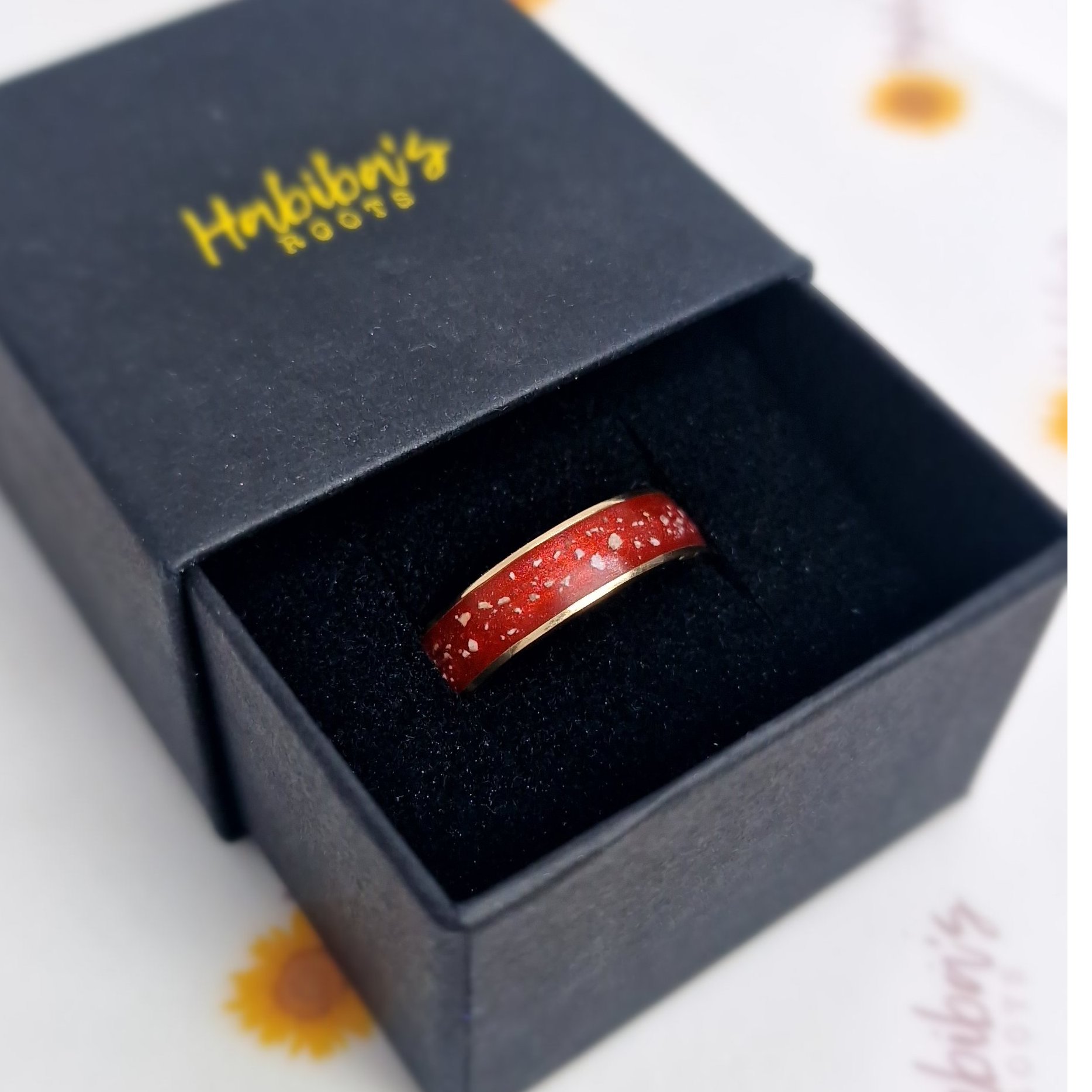 9ct Gold 6mm Inlay Ring