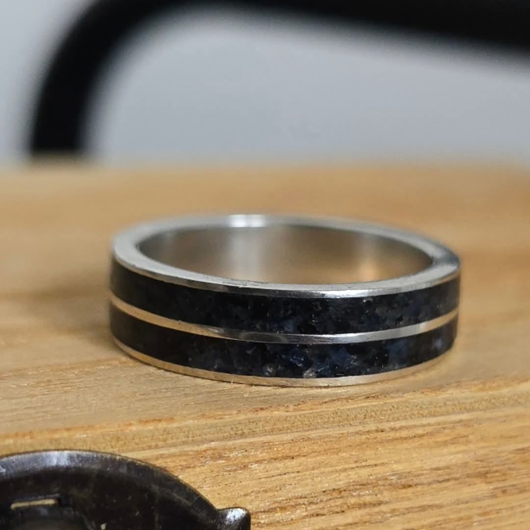 Double Channel Inlay Ring